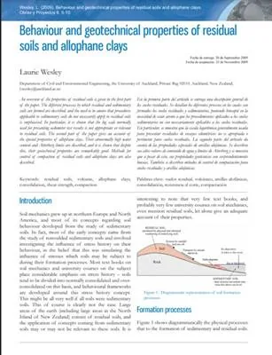 Behaviour and geotechnical properties of residual soils and allophane clays – Laurie Wesley 14