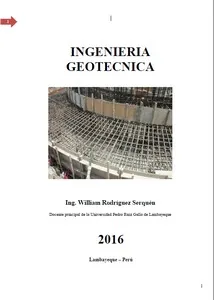 Ingeniería Geotécnica - Ing. William Rodríguez