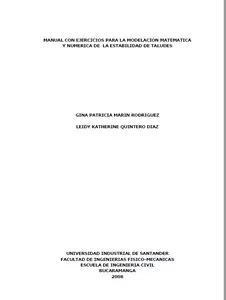 manual de ejerciocios de estabilidad de taludes matematica